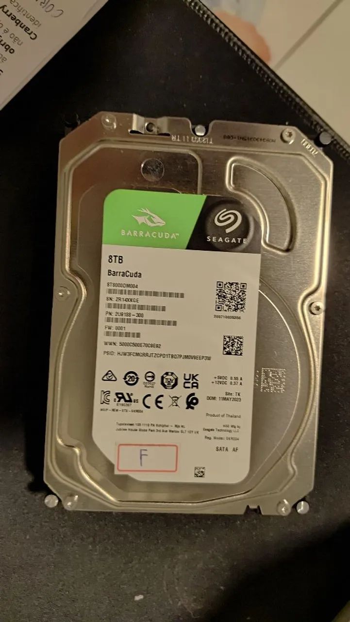 HD interno de 8TB - Seagate BarraCuda 3.5 hdd<br>