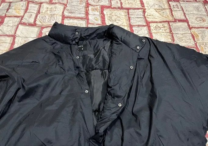 jaqueta bomber oversized preta - Foto 3