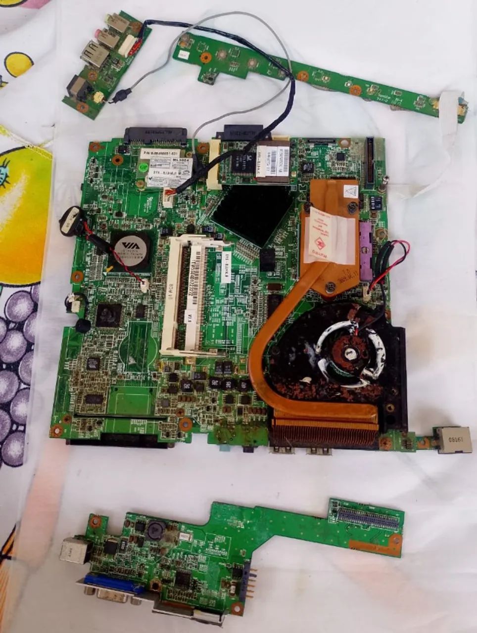 Placa Mãe Notebook M540SR Positivo - usada no estado - Foto 2