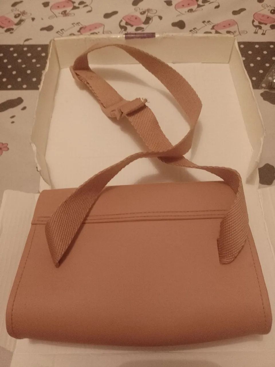 Bolsa laranja com creme - Foto 3