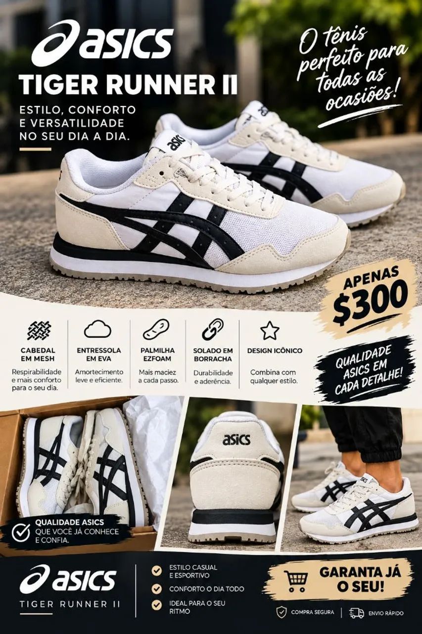 Tênis Asics Tyger Runner II