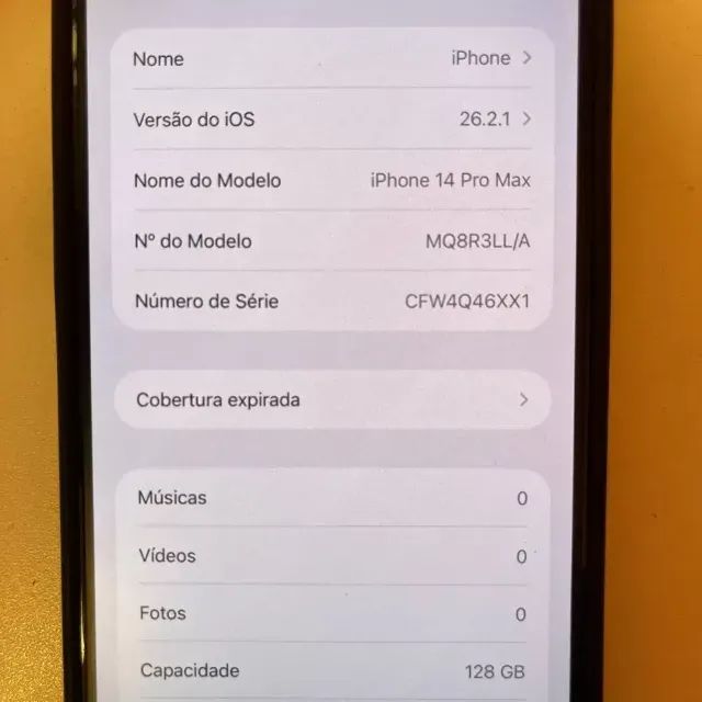 Iphone 14 Pro Max - 128Gb - 85% Bat - Roxo - Caixa e Capa - Foto 5