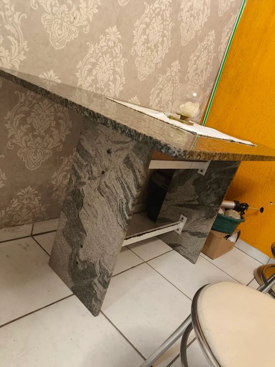 Mesa de mármore 140x80cm - Foto 2