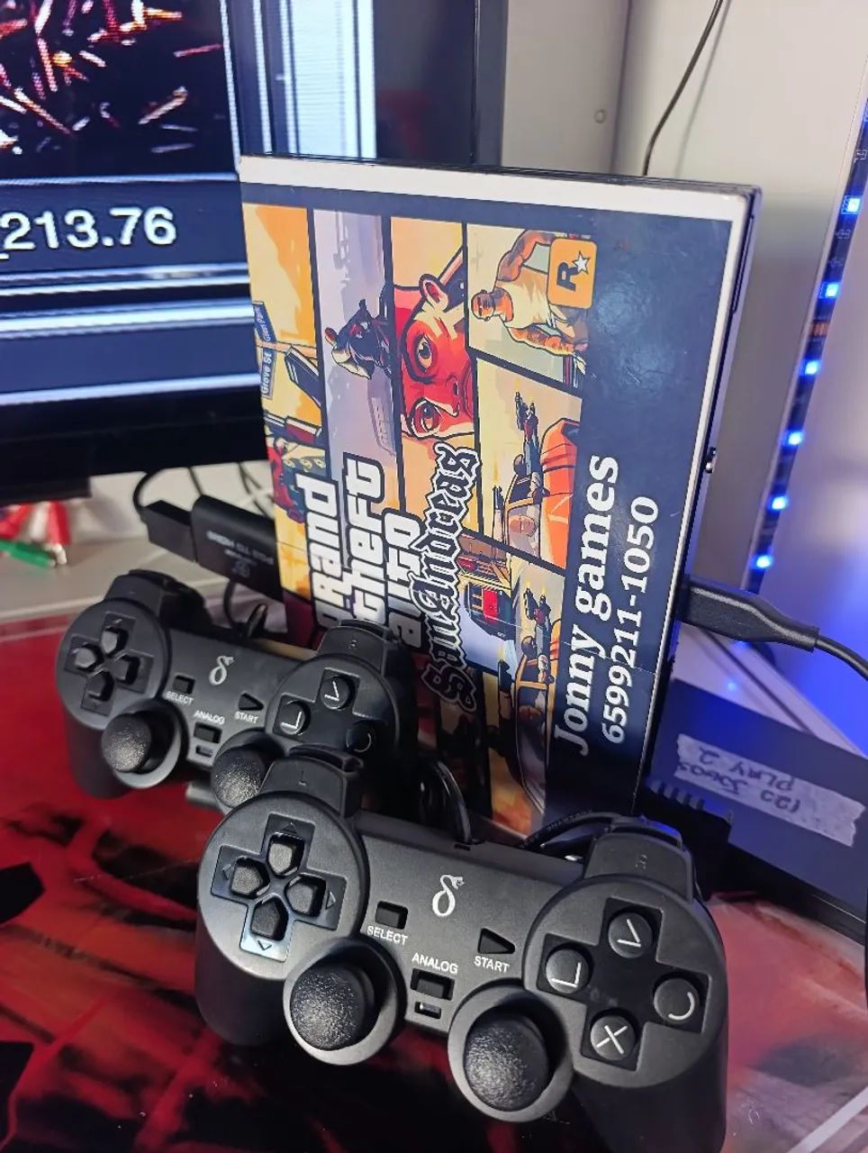 Playstation 2 Tunado com mais de 100 jogoss