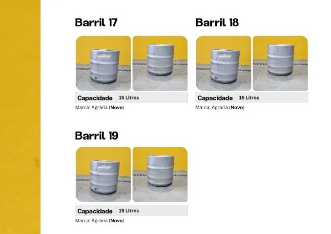 Barril chopp inox - Lote com 23 barris - Foto 4