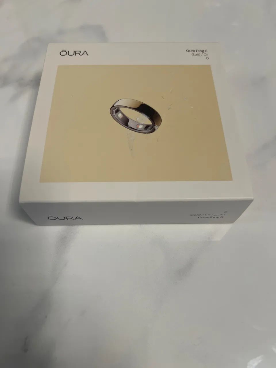 Oura Ring 5 Gold Tamanho 8
