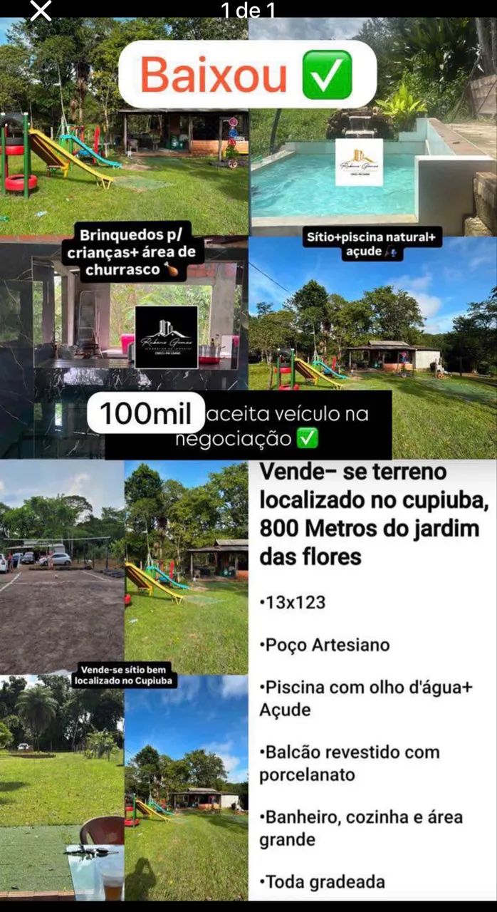 Terreno cupiuba 