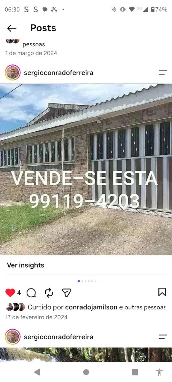 VENDO CASA NO CAREIRO CASTANHO 