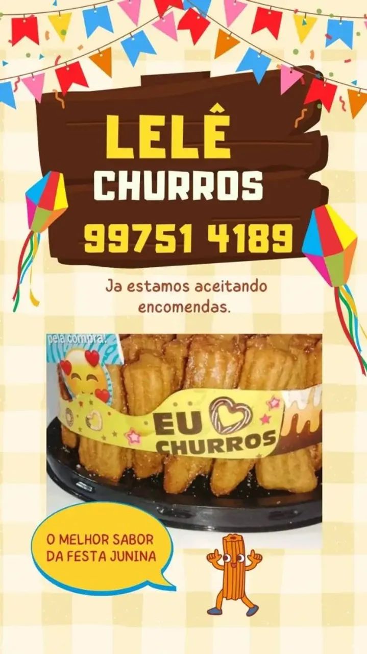Churros congelado para revenda