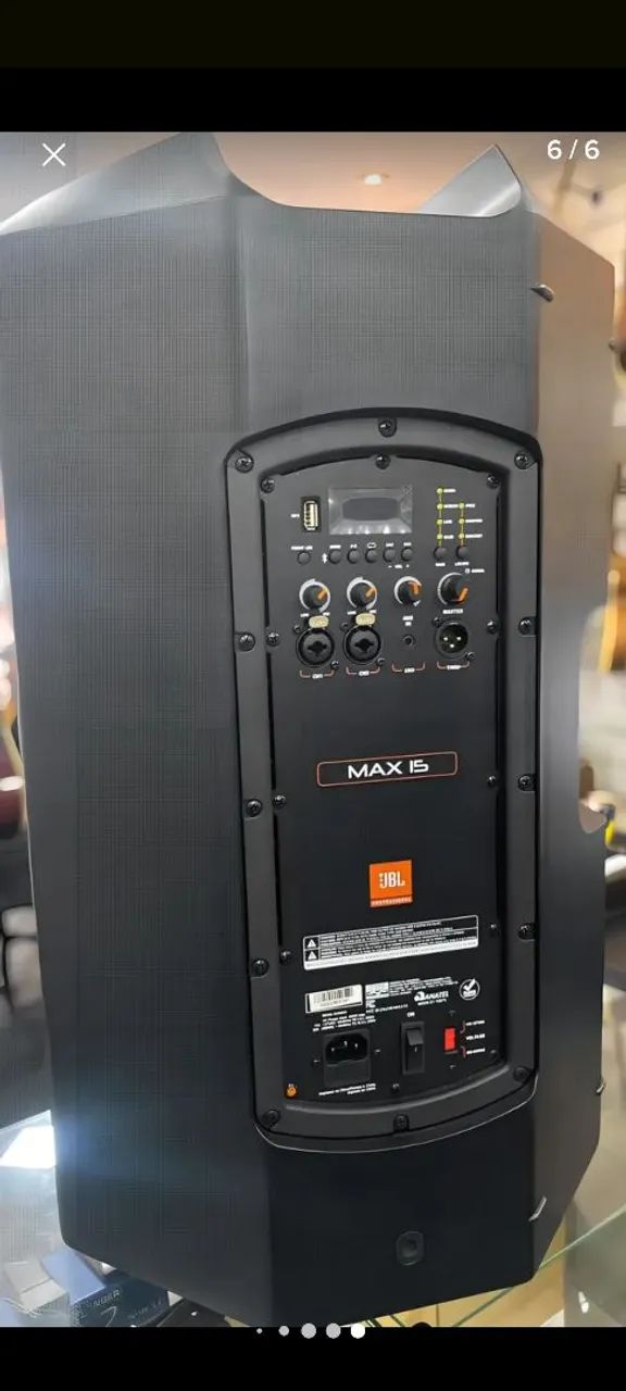 Caixa ativa JBL MAX15 350w RMS Bluetooth USB Com BAG zerada. - Foto 5