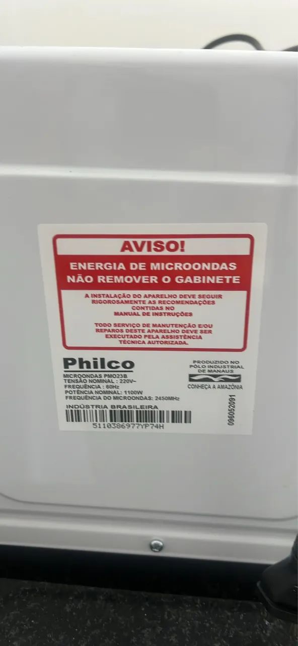 Microondas Philco 28l branco 220V - Foto 4