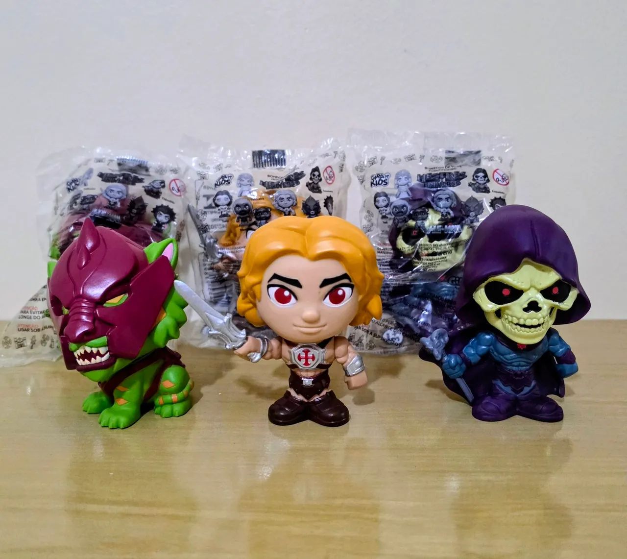 He-man Mestres do Universo Giraffas Set 3 Bonecos Lacrados