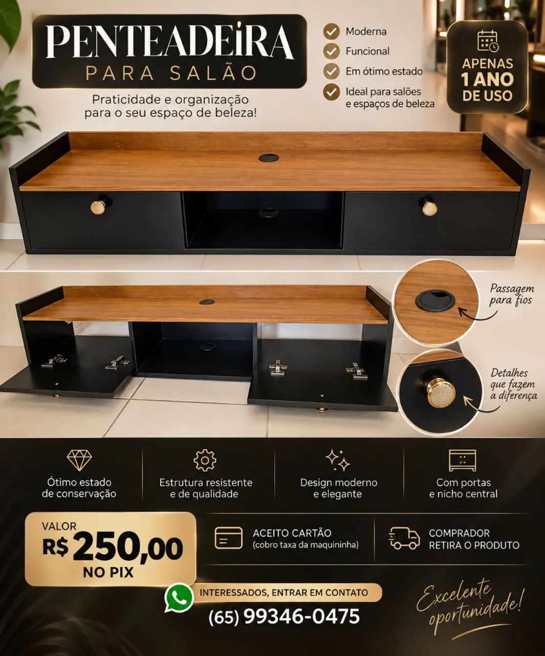 VENDO PENTEADEIRA SUSPENSA 