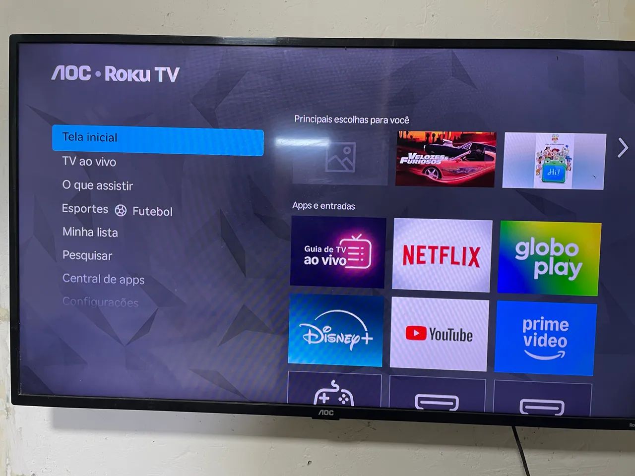 Vendo tv 43 polegadas Aoc