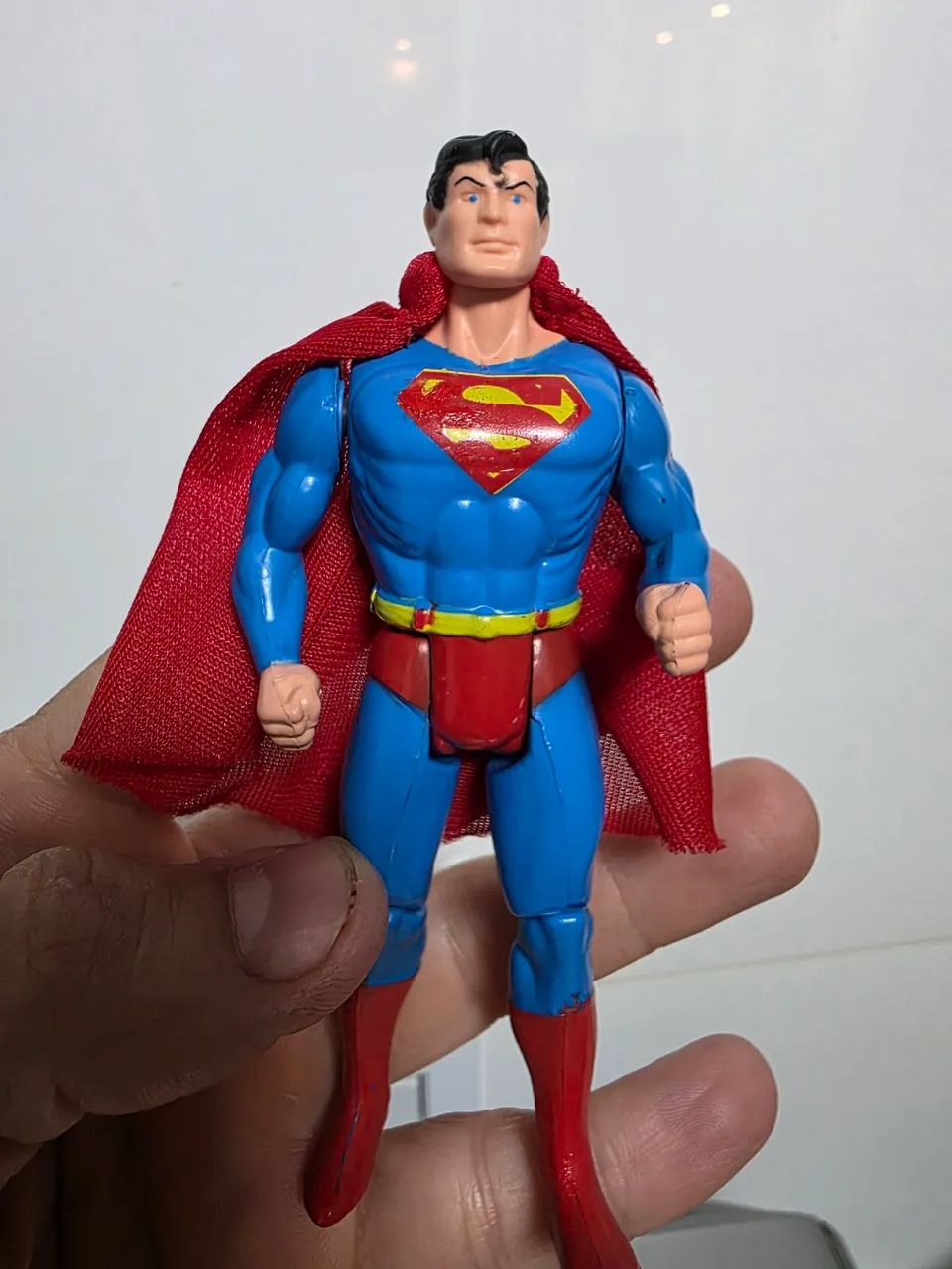 BONECO SUPER POWERS SUPERMAN ESTRELA COMPLETO ORIGINAL ANOS 80 - Foto 5