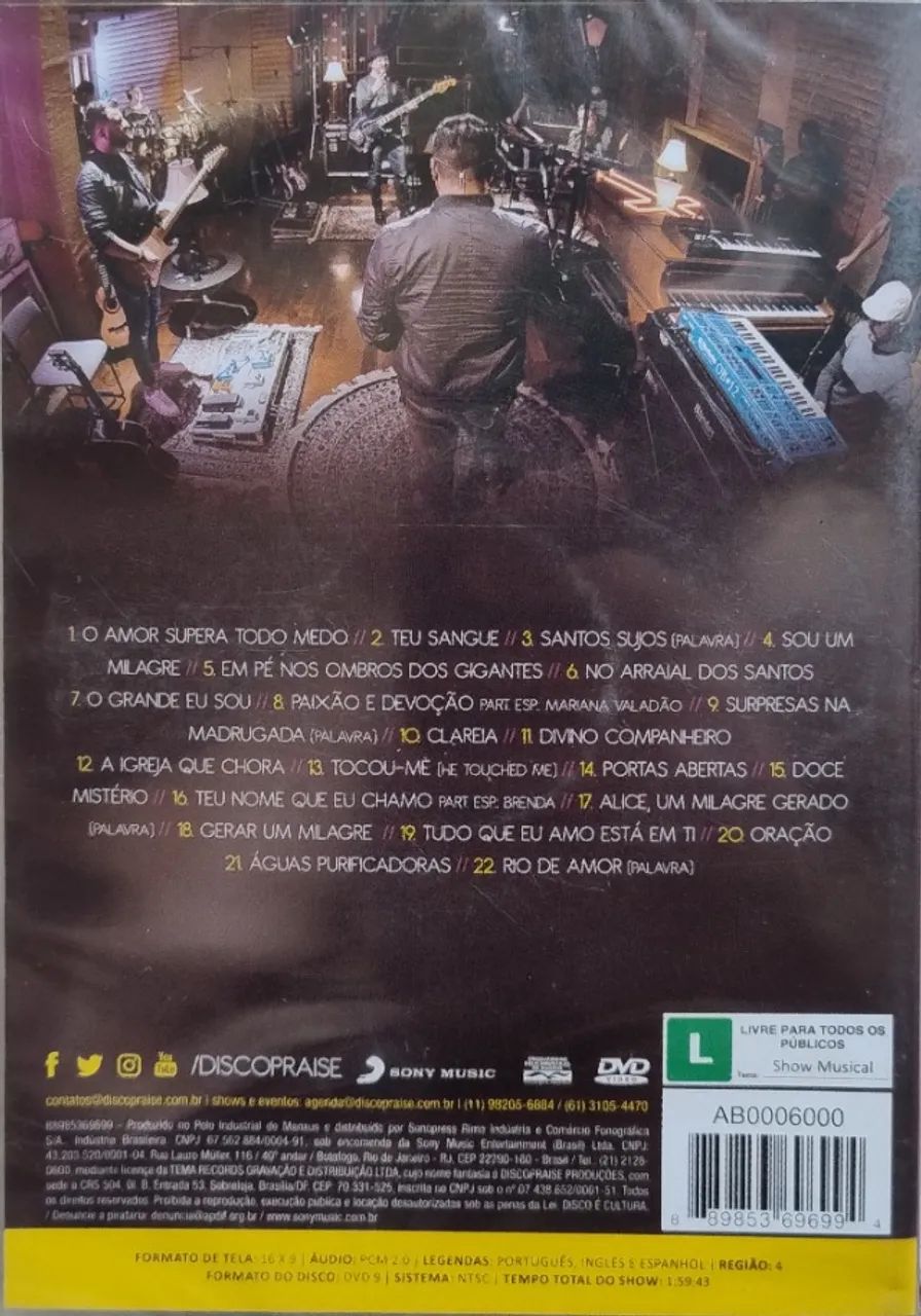 Dvd Discopraise Palavra Som Poder Lado B Lacrado - Foto 4