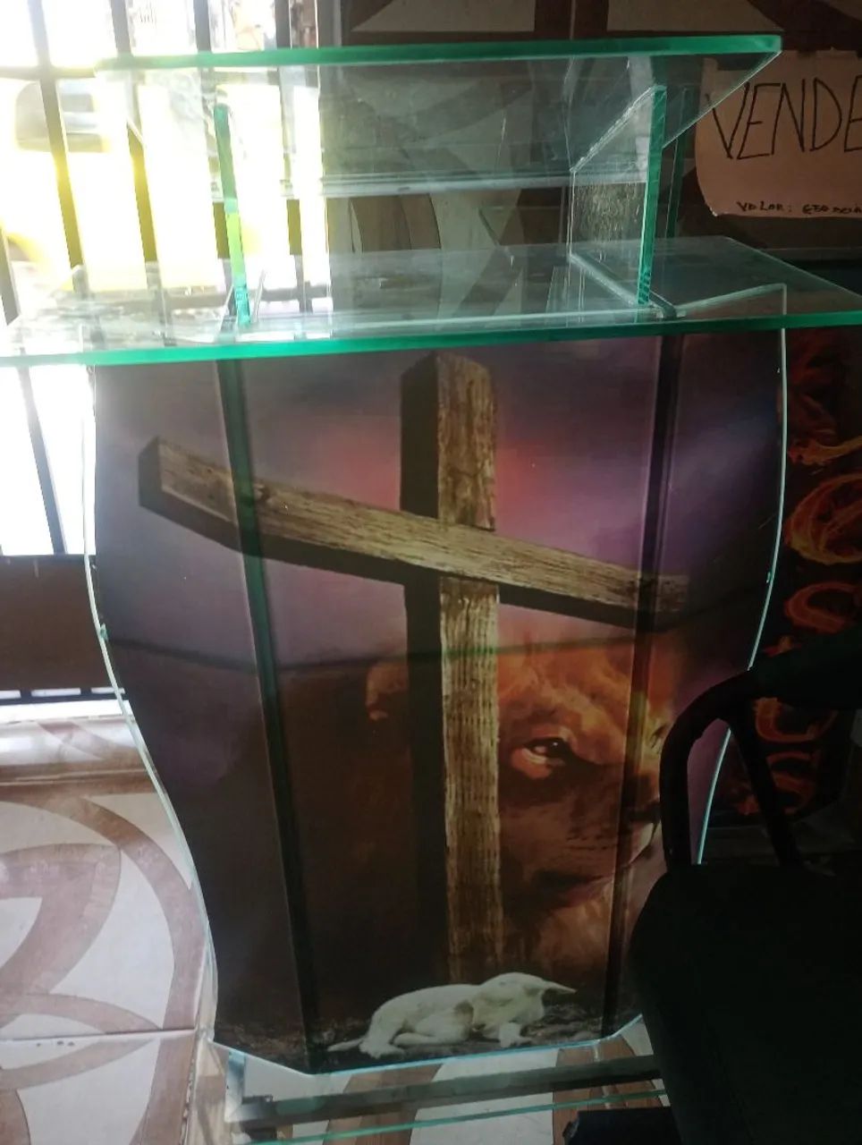 Altares de vidro púlpito para igreja entrega grátis 