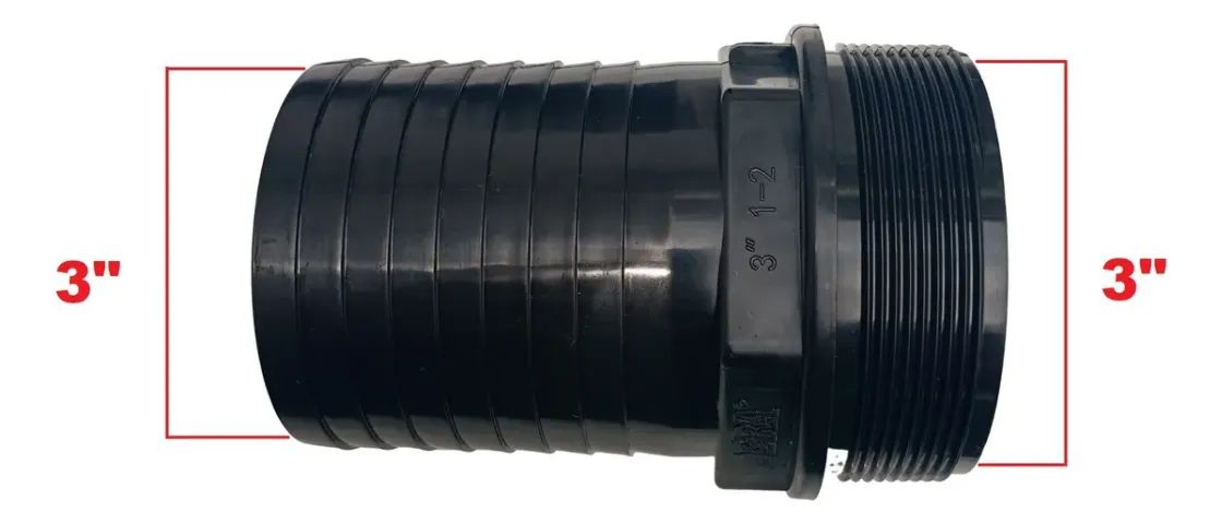 Adaptador Espigão Pvc Para Mangueira De 3 Polegadas - Foto 3