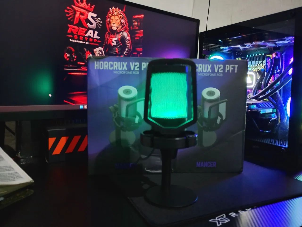 Microfone Mancer Horcrux V2 PFT novo RGB 