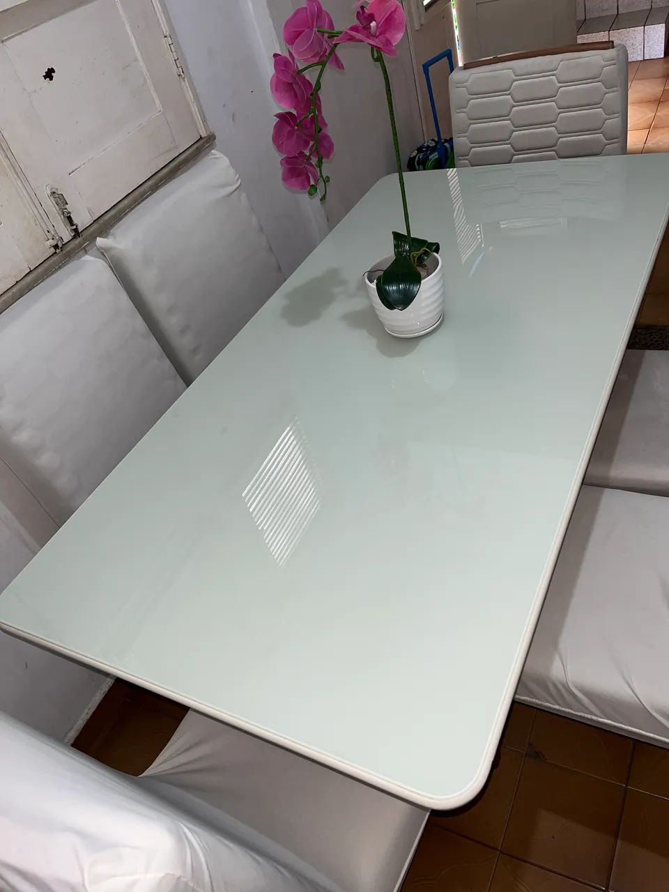 Mesa gourmet 6 cadeira / material veludo acolchoado - Foto 4