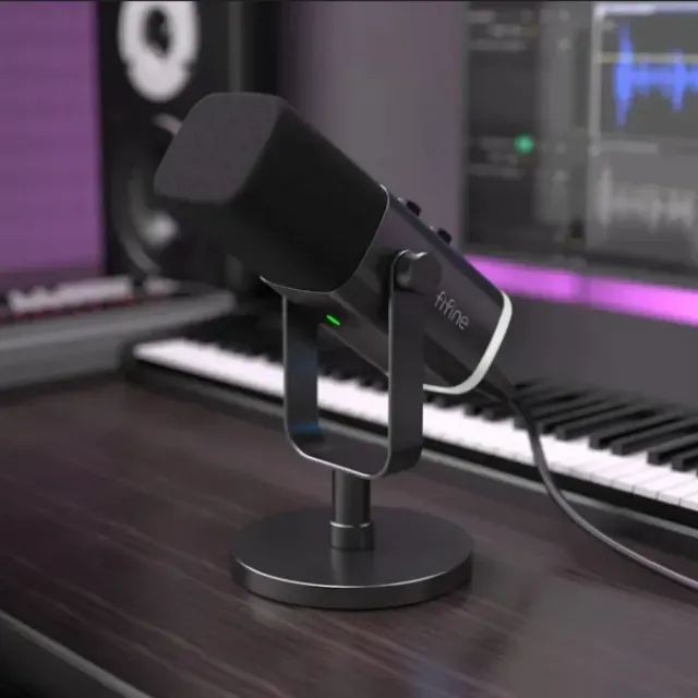 Microfone Fifine AM8 Dinâmico para Podcast, Streaming e Jogos com USB/XLR - Foto 2