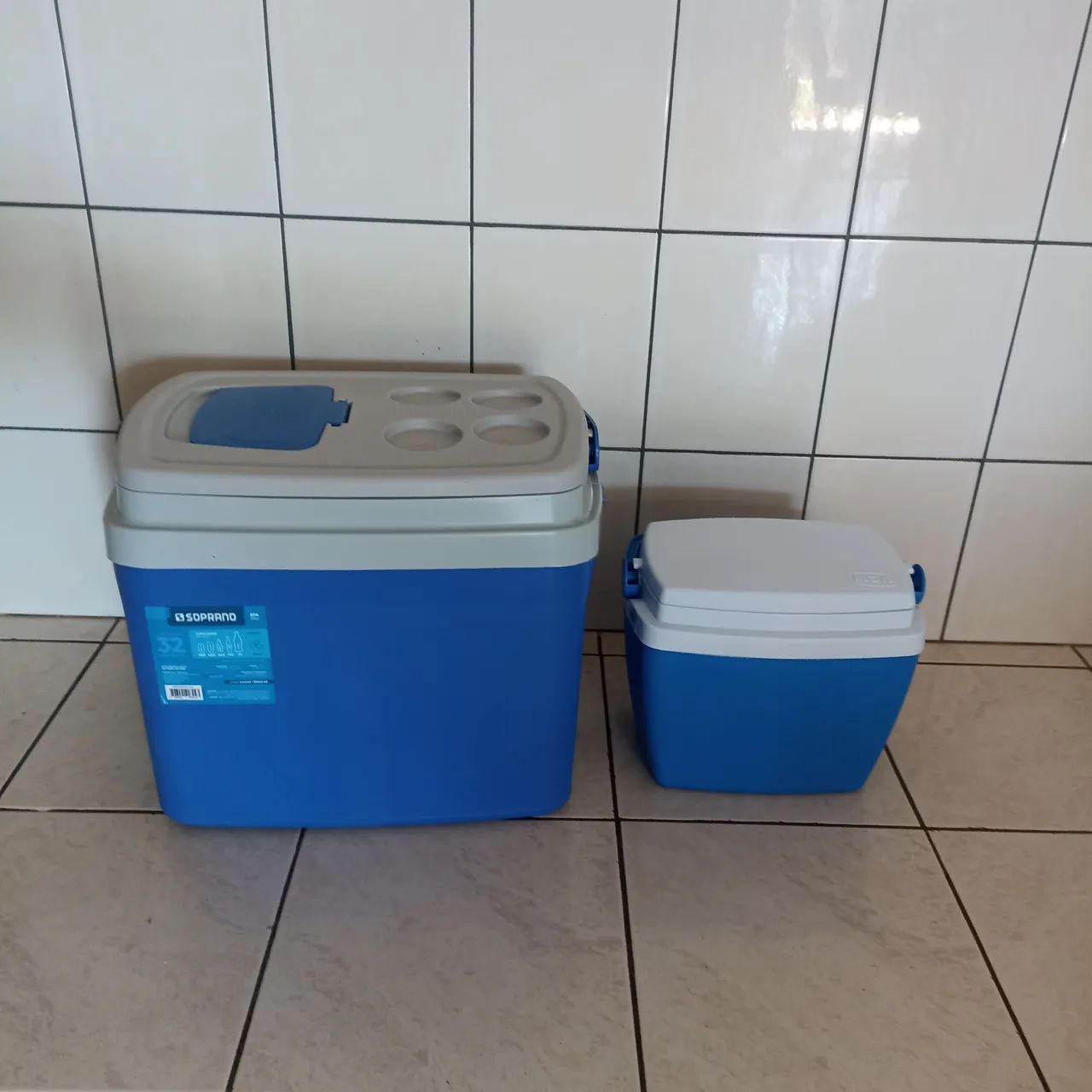 Caixa térmica Soprano 32L + caixa Peq. Mor