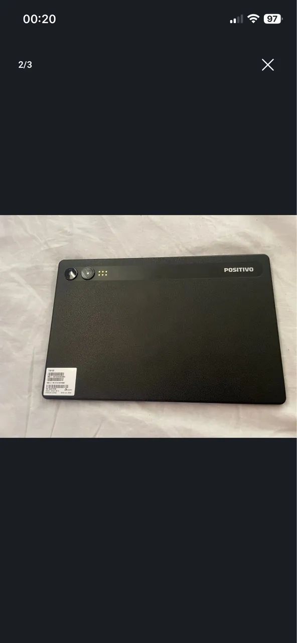 Tab positivo vision 10 polegada com defeito na tela