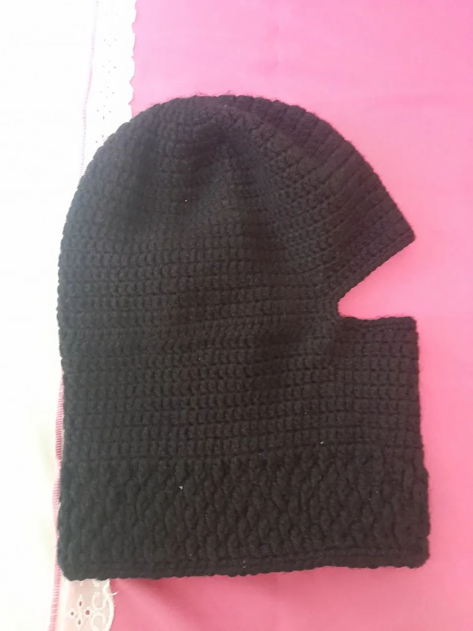 Balaclava feita de crochê  - Foto 3