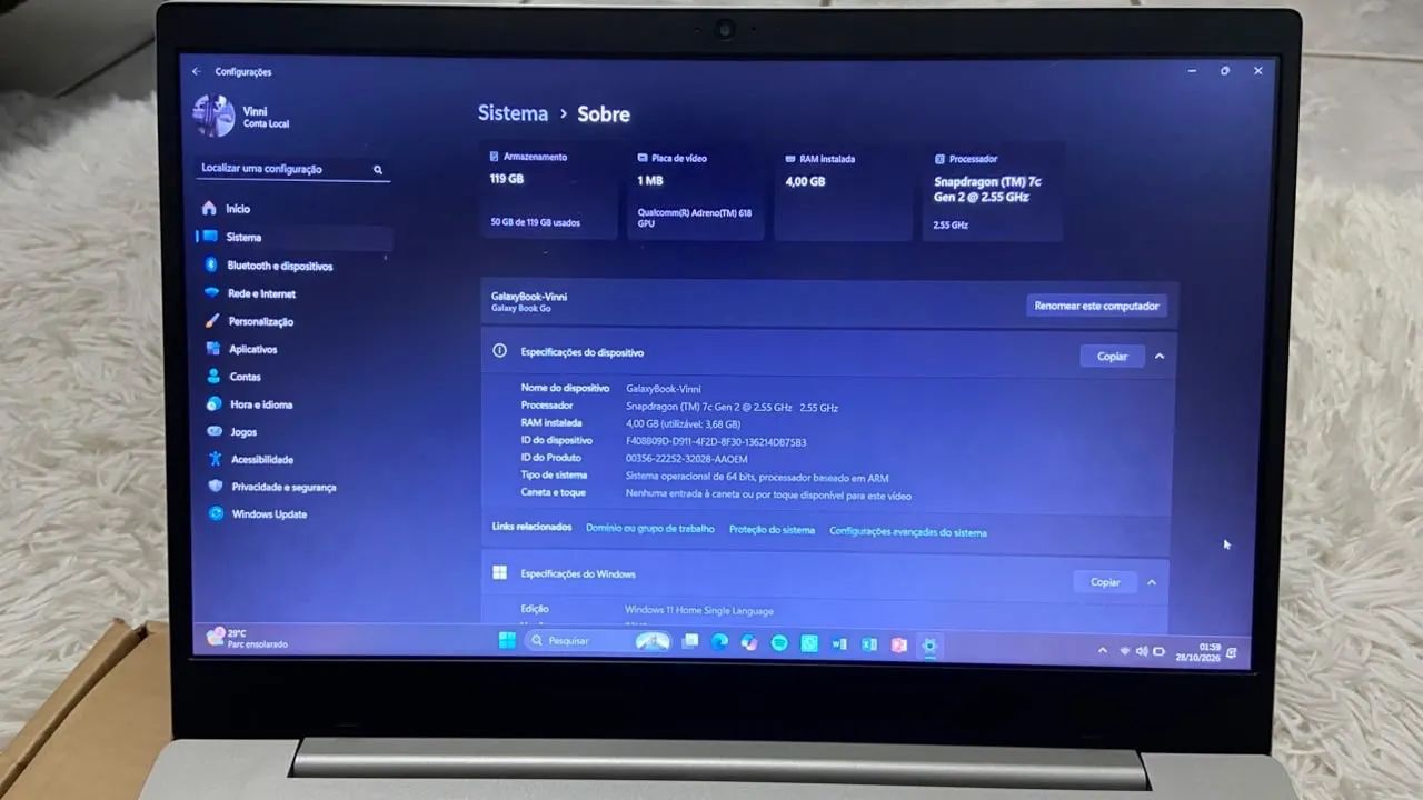 Notebook Samsung Galaxy Book Go - Windows 11 - Foto 5