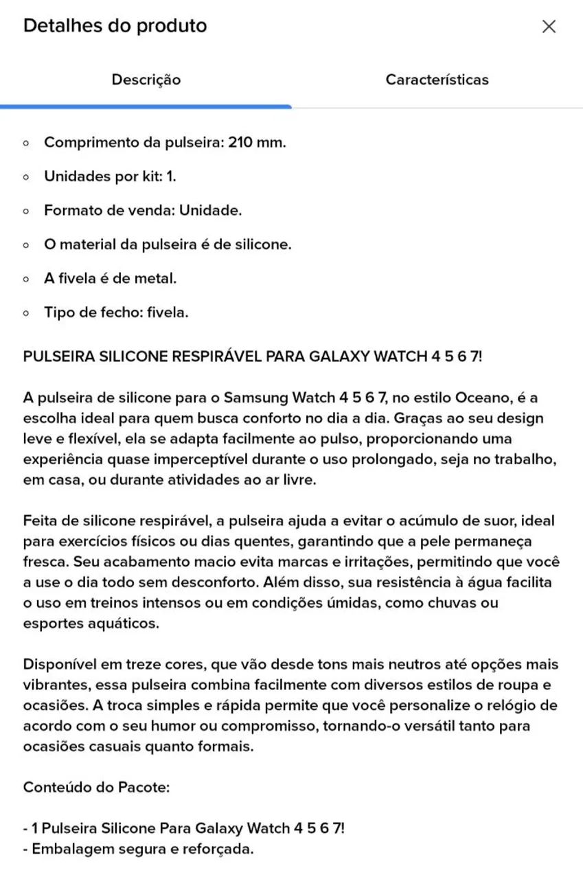 Pulseira de relógio  - Foto 5