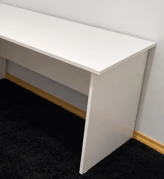 Mesa de Escritório em L Branca - Foto 4