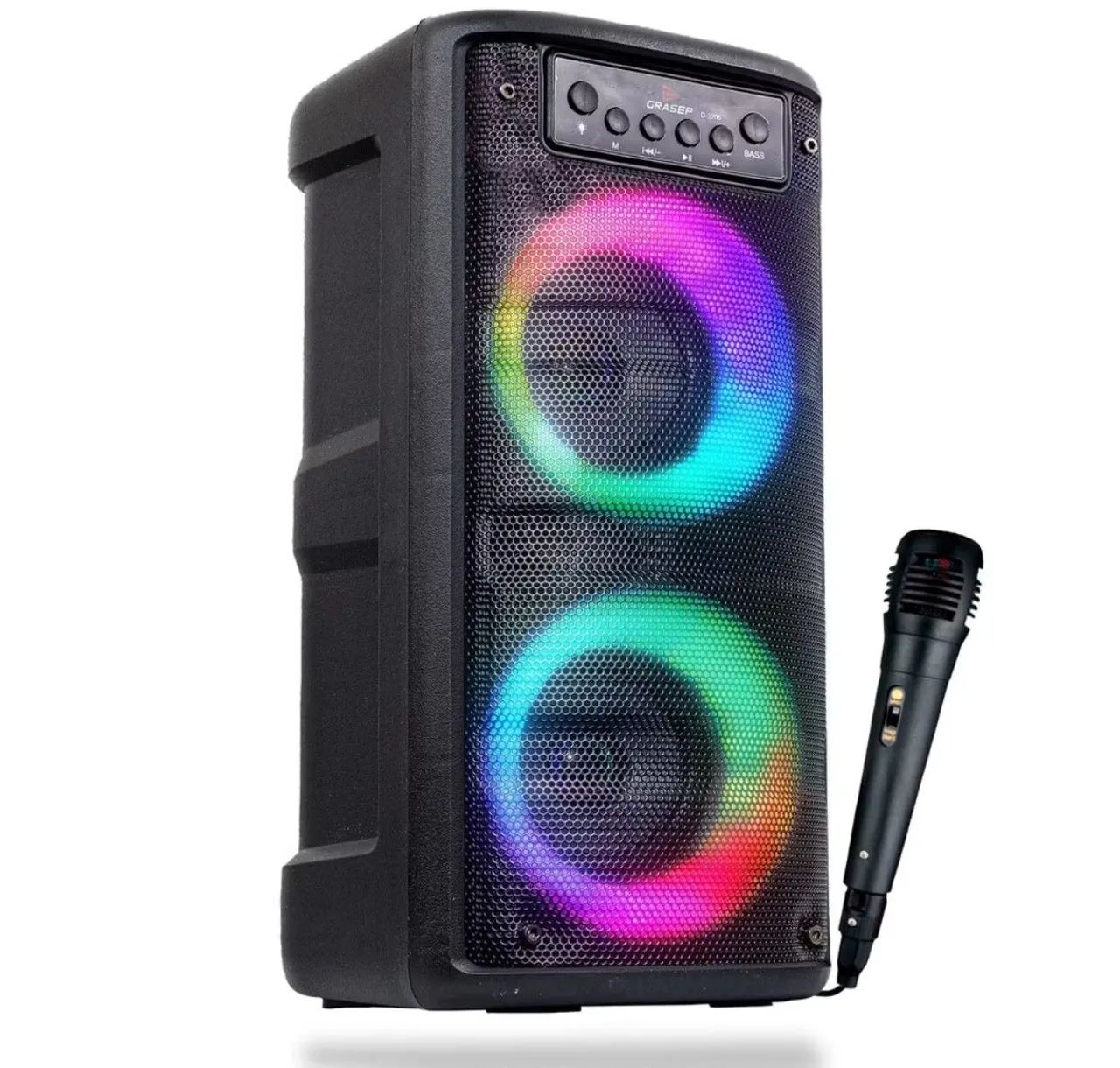 Caixa de som bluetooth com karaokê  - Foto 2