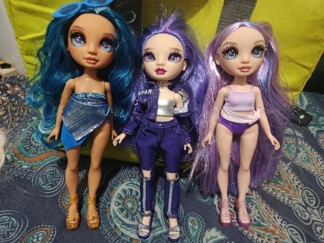 Lote 3 bonecas Rainbown
