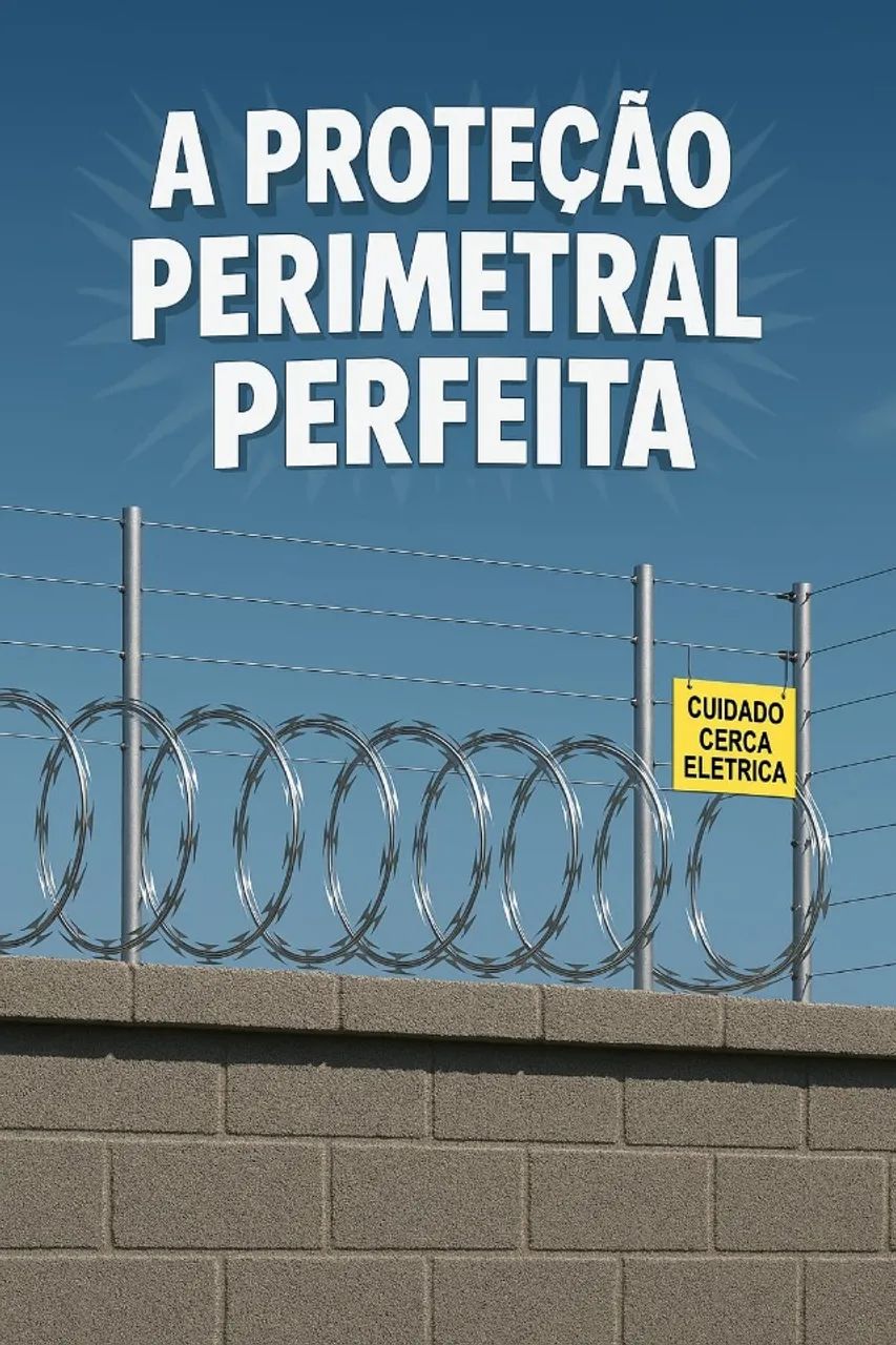 Cerca Elétrica com Concertina - Foto 4