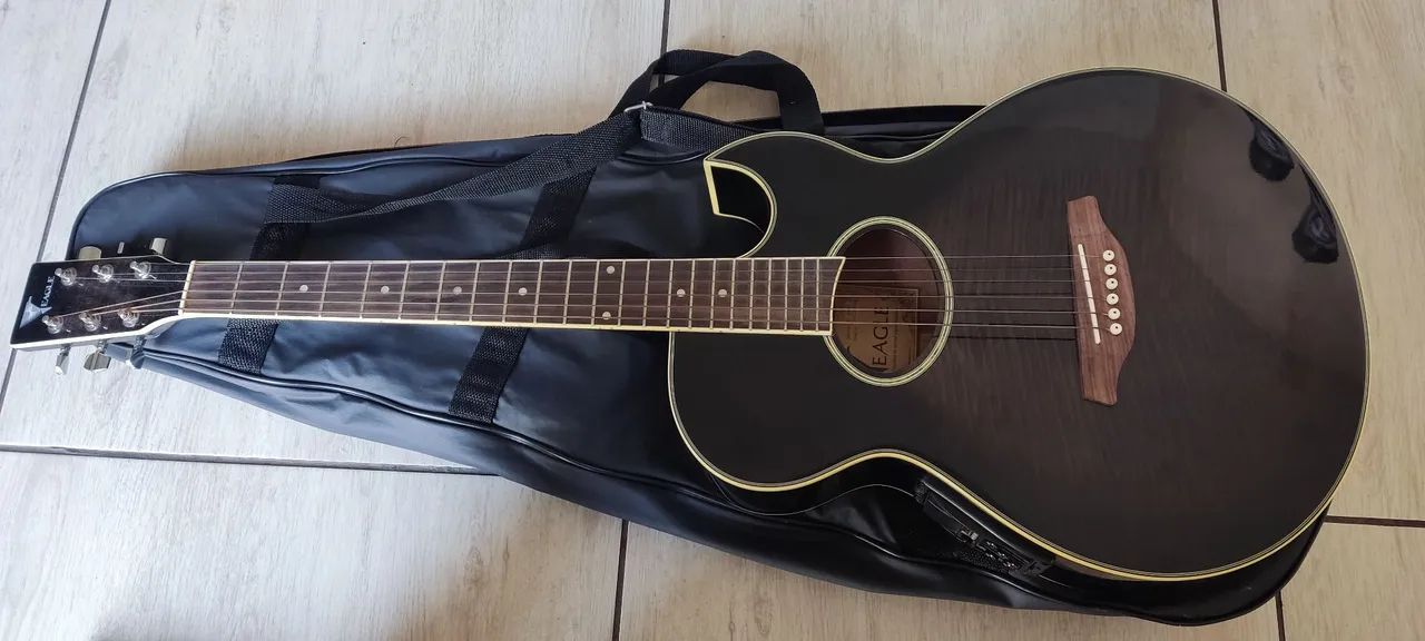 Violão Eagle GL36E BK Elétrico - Estado de Novo - Foto 3