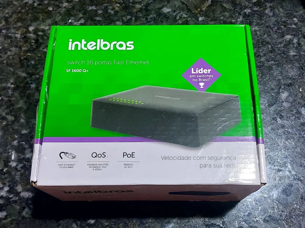 NOVO SEM USO - Switch Intelbras SF 1600 Q+ 16 Portas Fast Ethernet - Foto 4