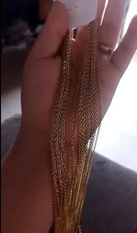 corrente banhada a ouro bijuteria/semijoia - Foto 4