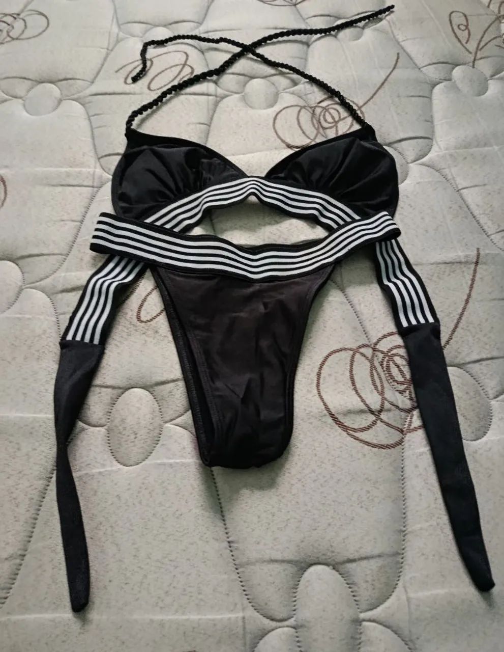 Biquíni Preto Listrado