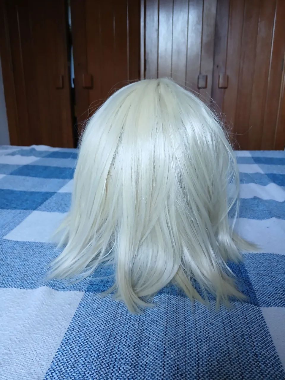 Peruca cosplay loira genérica  - Foto 4