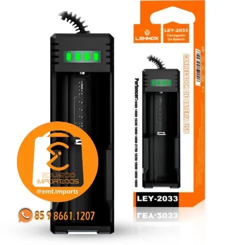 Carregador de Pilha e Bateria USB Lehmox Ley-2033