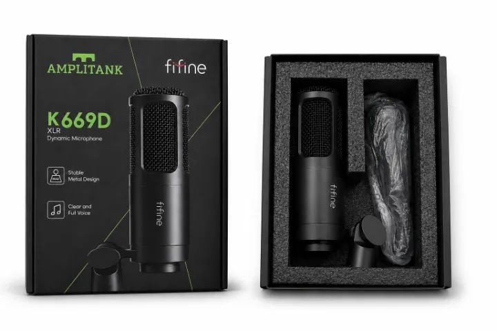 Microfone de mesa XLR  FIFINE K669D (Novo/Lacrado) - Foto 3
