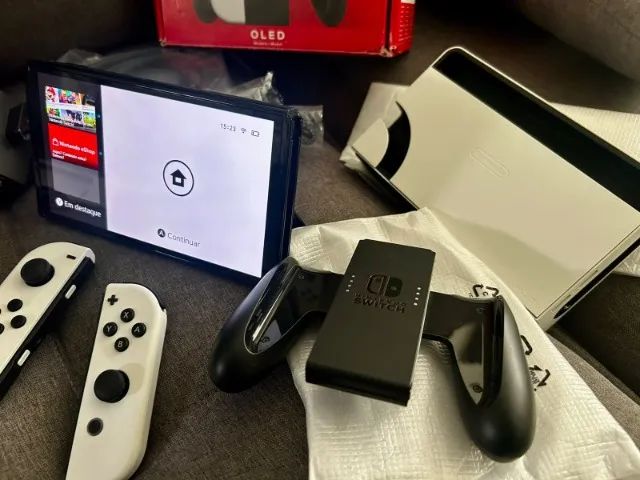 Nintendo Switch OLED - Semi-Novo - Ótimo preço - Foto 5
