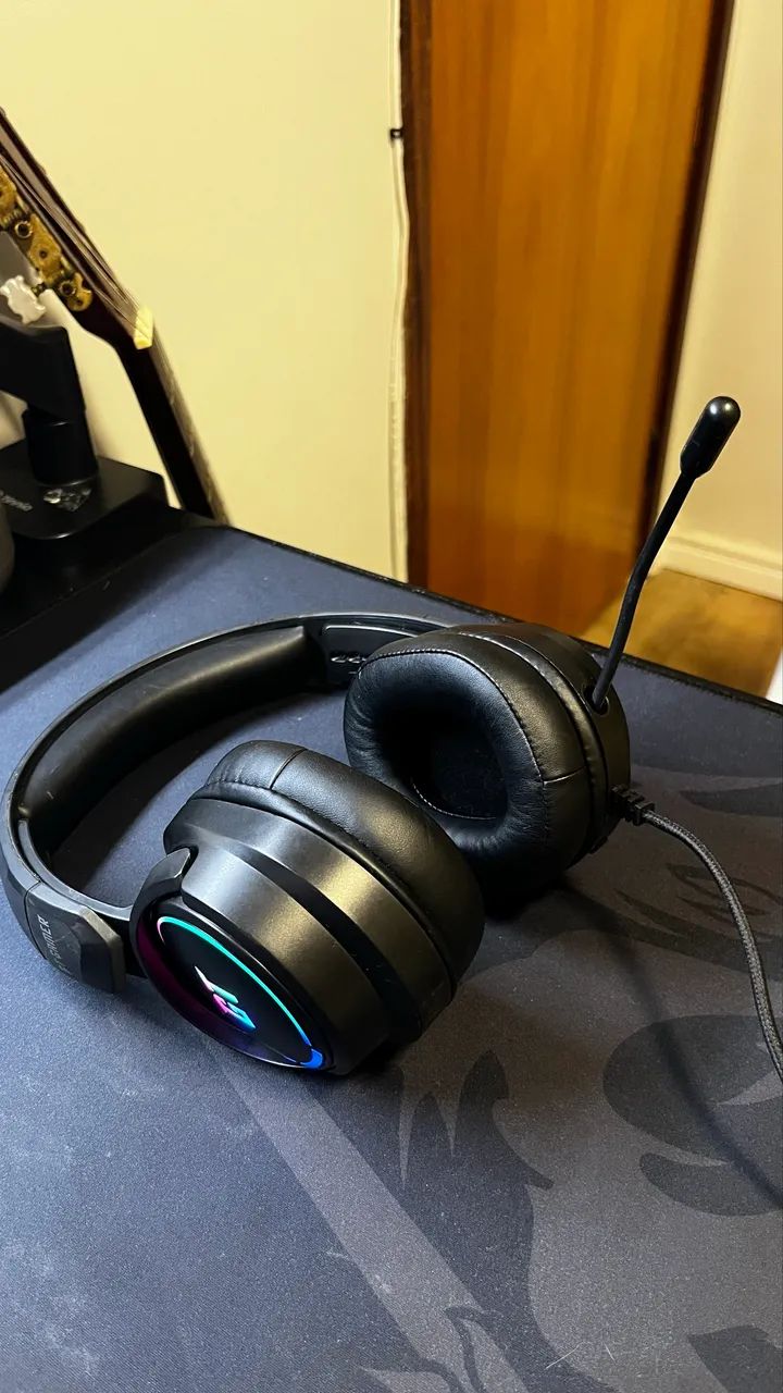 Headset Goldentec GT Nebula RGB USB com microfone retrátil  - Foto 2