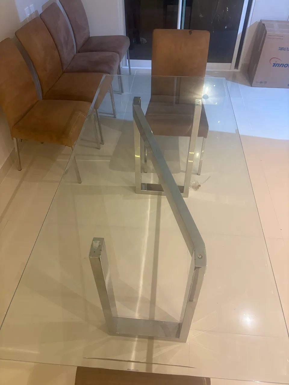 Conjunto de mesa de jantar com cadeiras - Foto 5