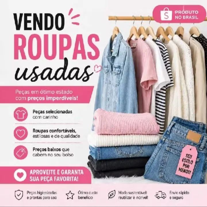 LOTE DE ROUPAS PARA BAZAR