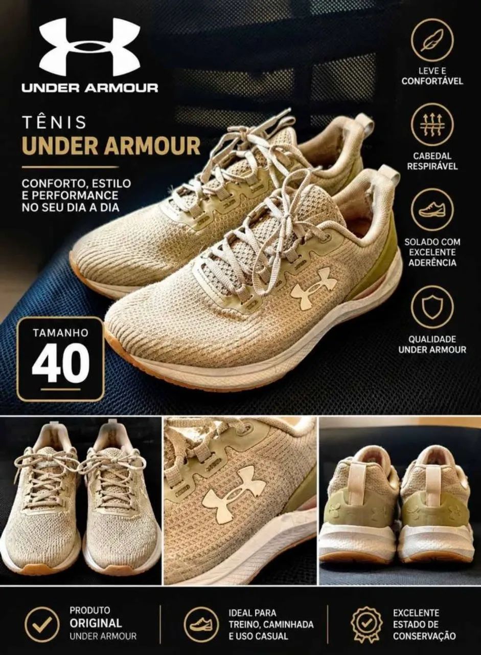 Tenis UNDER ARMOR nr 40 bege