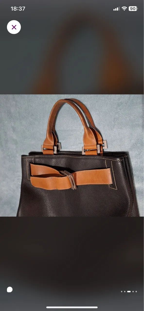 Bolsa  em couro linda nova