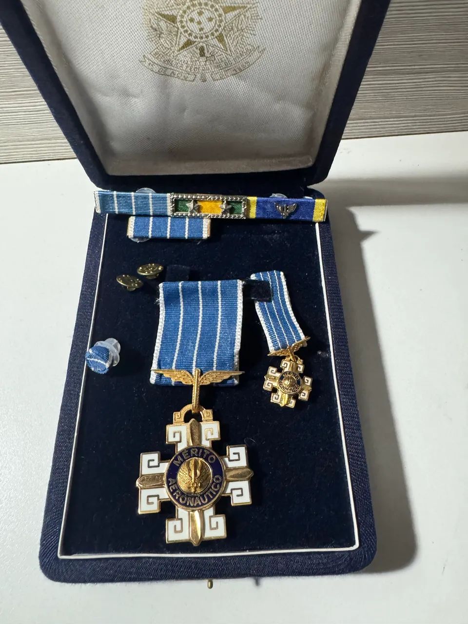 Medalha de Mérito Aeronáutico Original - Com Estojo - Força Aérea Brasileira