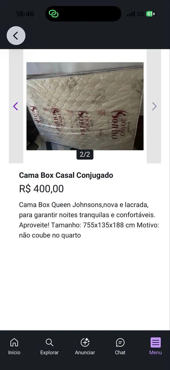 Cama Box conjugada casal - Foto 2