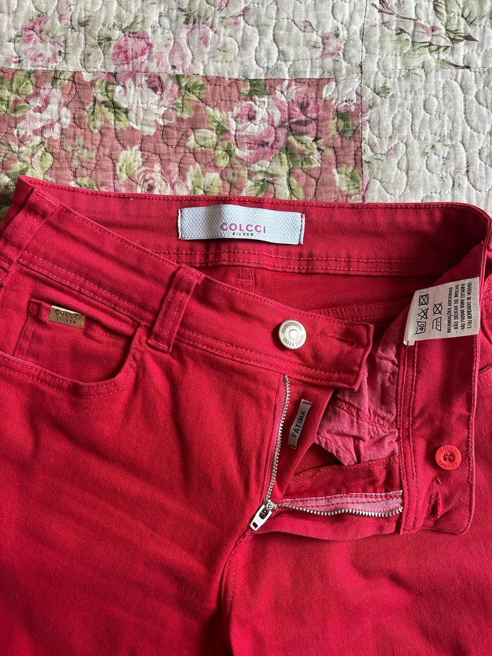 Calça Jeans Vermelha - Colcci - Foto 2